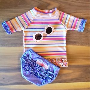 Ruffle Butts baby girl swimsuit 12-18M